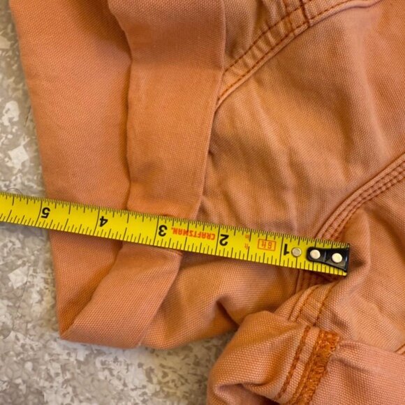 BDG Urban Outfitters Orange Denim High Waisted Cuffed Shorts Women's Size S P - Picture 6 of 6